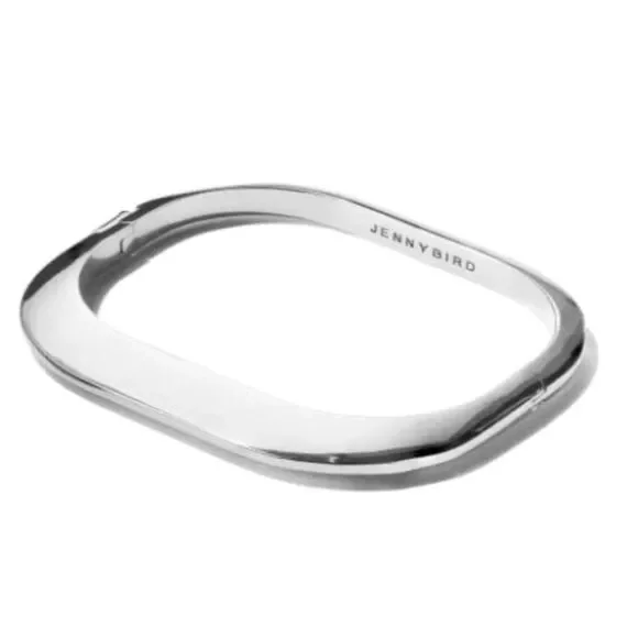 Jenny Bird rectangle cushion bangle silver excellent condition - Picture 5 of 6